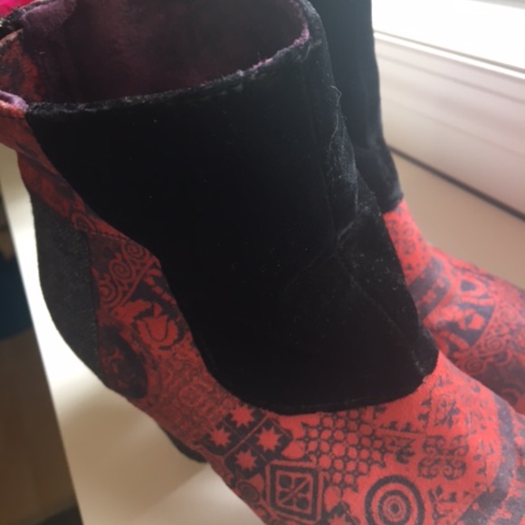 Textured heeled Desigual Ankle Boots size 38 - Picture 13 of 13